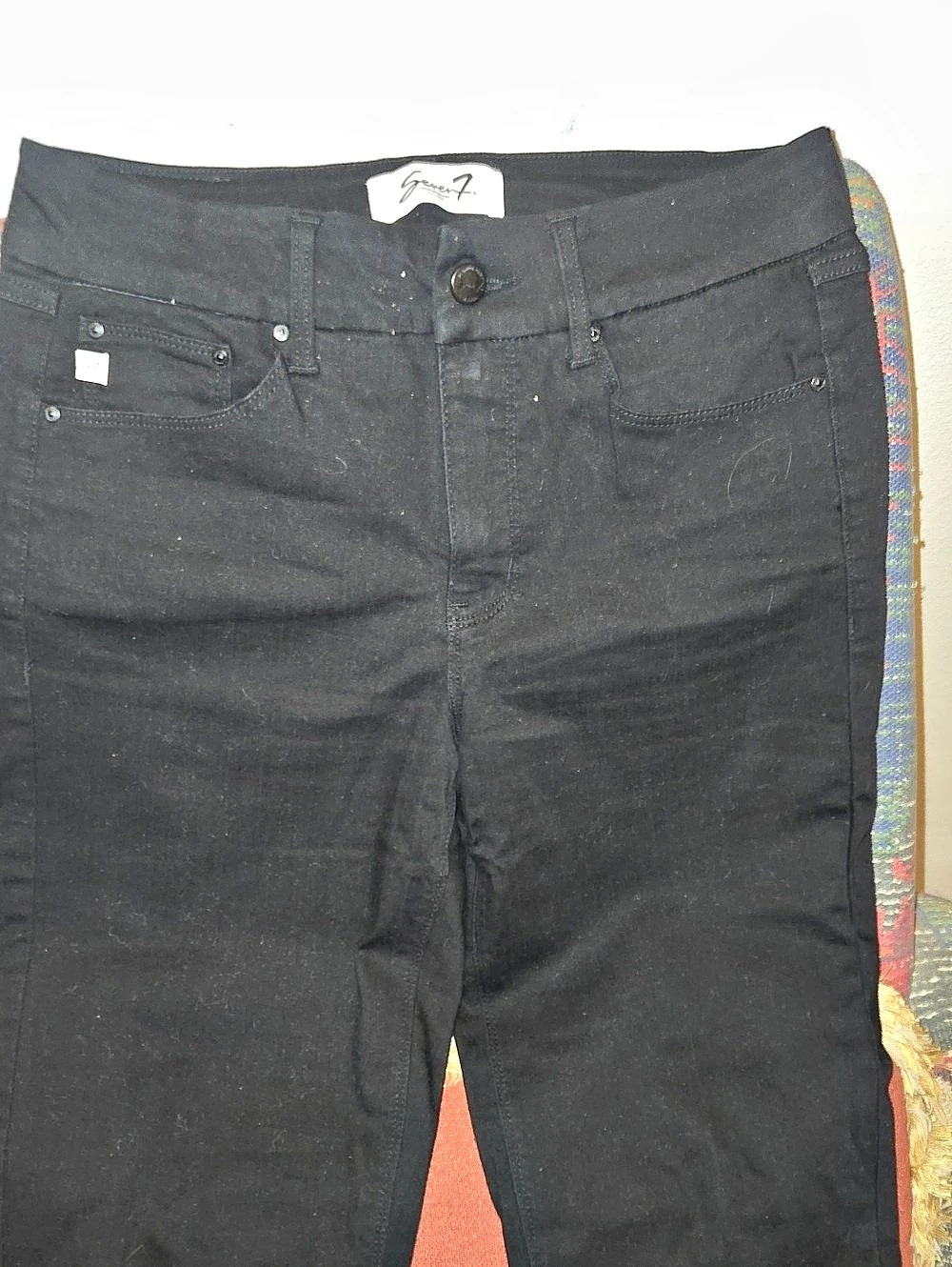 Seven7 Straight Leg Black Jeans Size 8
